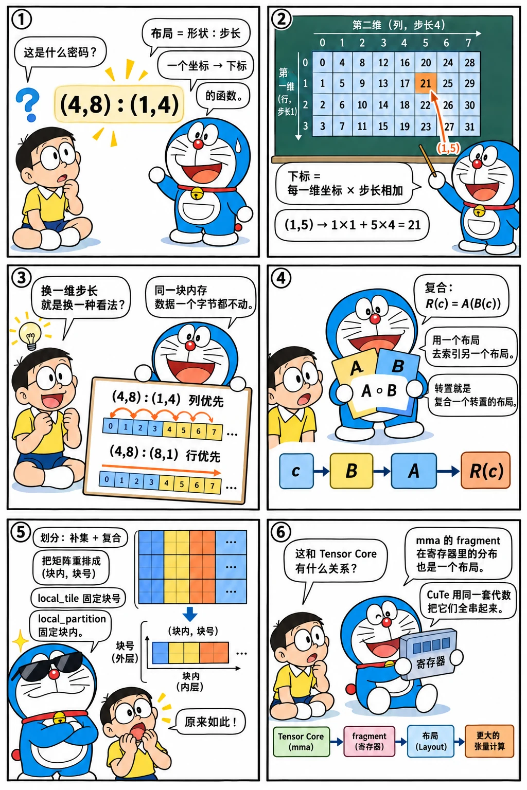 漫画：CuTe 的布局代数