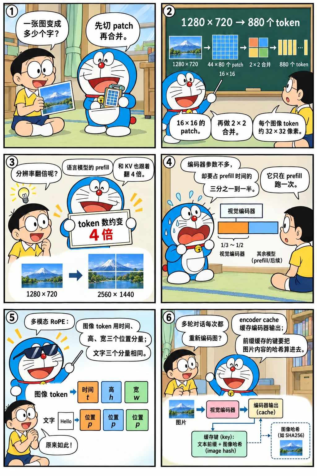 漫画：一张图变成多少个 token