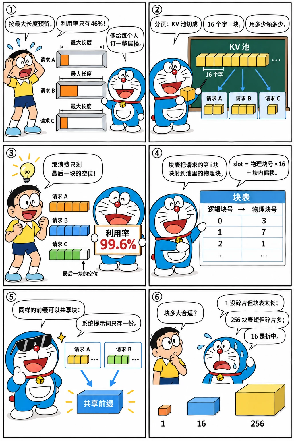 漫画：为什么要给 KV Cache 分页