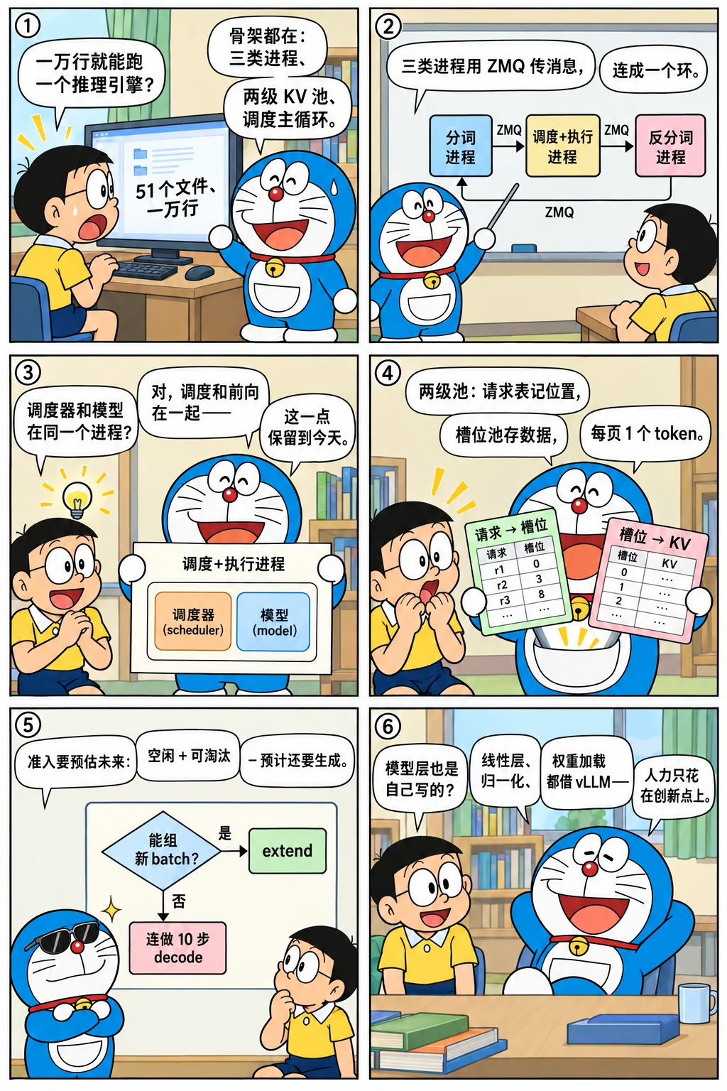 漫画：一万行里的三类进程