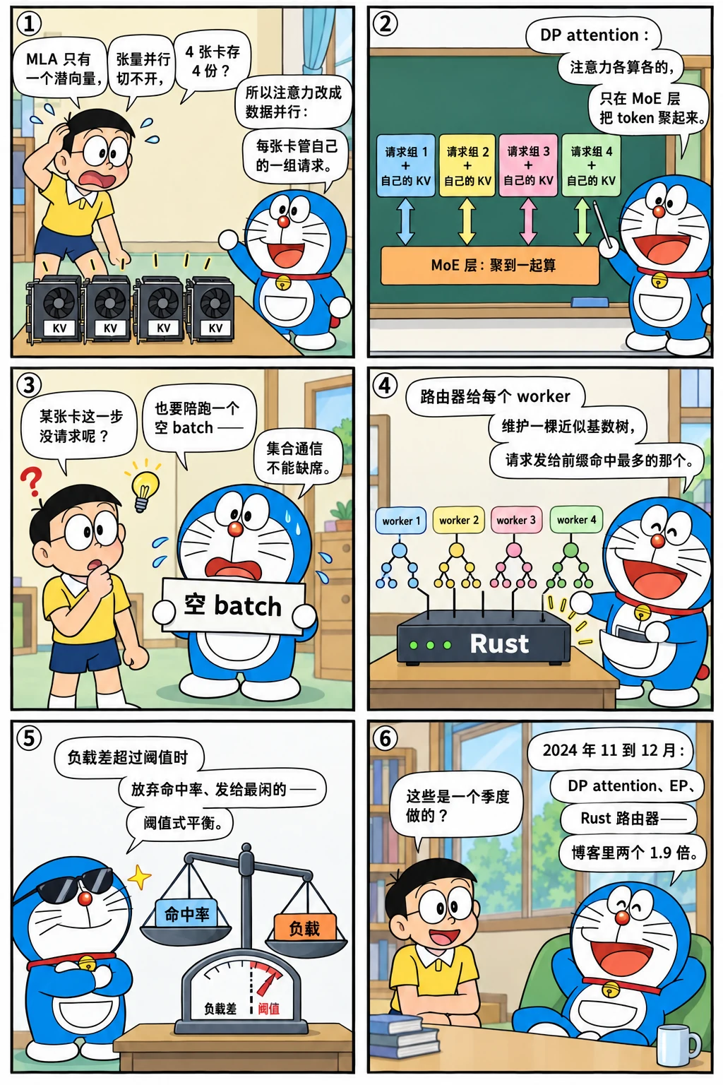 漫画：三条路出一组卡